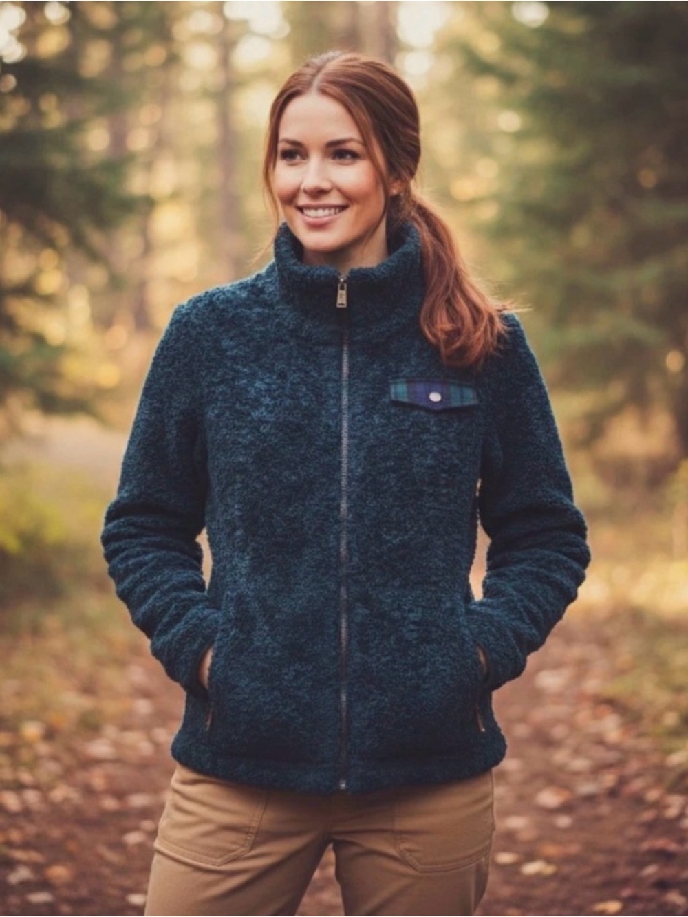Pendleton Women’s Fuzzy Fleece Jacket Size M